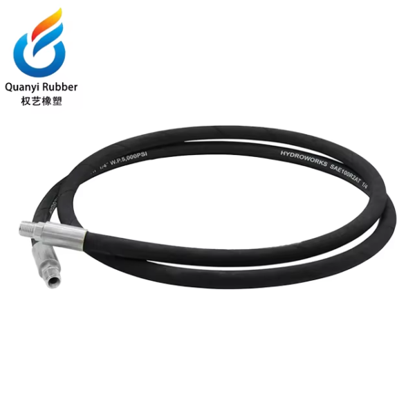 Extra long service life industrial hydraulic high pressure braided air rubber hose tube assembly flexible hydraulic hose - 图片 2