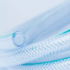 1/4"-3" inch durable lighting braided water hose 100 meters long 6mm thickness reinforced with transparent flexible PVC polyester fiber