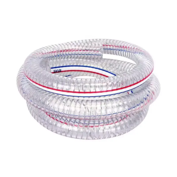 Food Grade PVC Wire Reinforced Hose 3/4" 1" 2" 3" 4" Handles demanding fluids and abrasives - 图片 3