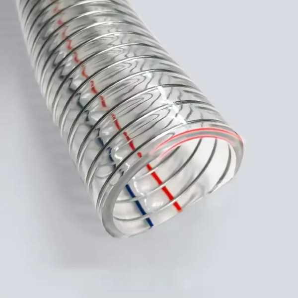 Food Grade PVC Wire Reinforced Hose 3/4" 1" 2" 3" 4" Handles demanding fluids and abrasives - 图片 4