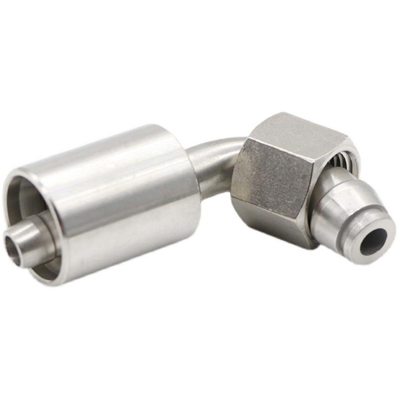 Hot Sale Durable Hydraulic Hose Crimp Type Metal Fitting 1/4"~2" Stainless Steel/Carbon Steel Pressure Resistant Pipe Connector - 图片 3