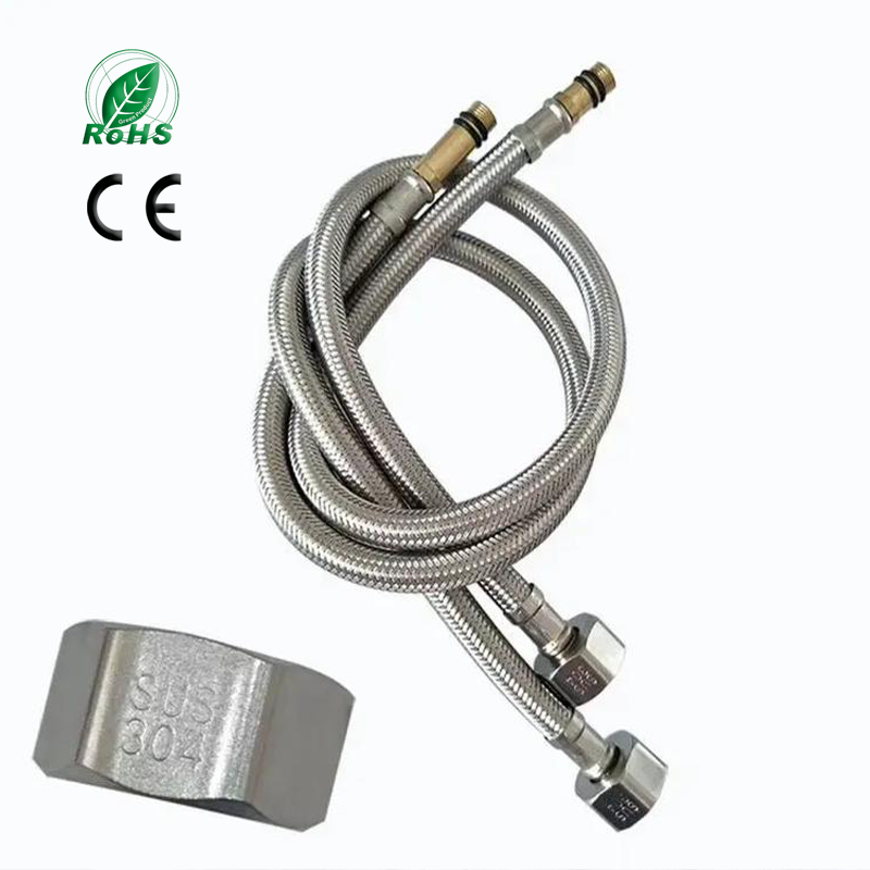 304 Stainless Steel Corrugated Braided Hose 1/2 to 3/4 Inch Flexible Metal Hose for Cooling Systems - 图片 4