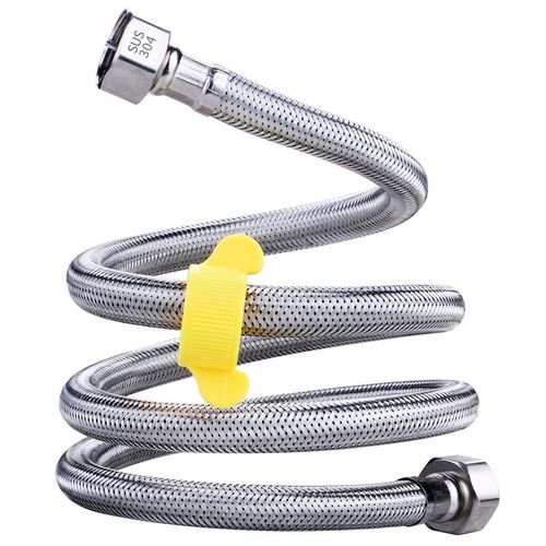 304 Stainless Steel Corrugated Braided Hose 1/2 to 3/4 Inch Flexible Metal Hose for Cooling Systems - 图片 2